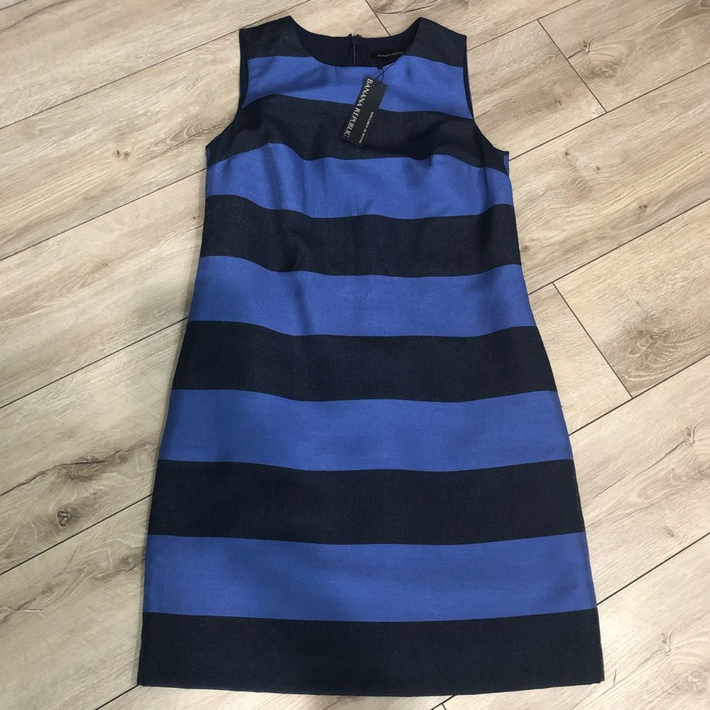 NWT Banana Republic Rugby Stripe Shift Dress